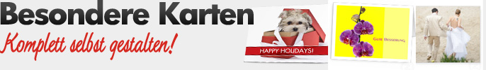 Karten, Postkarten, Einladungen uvm.!